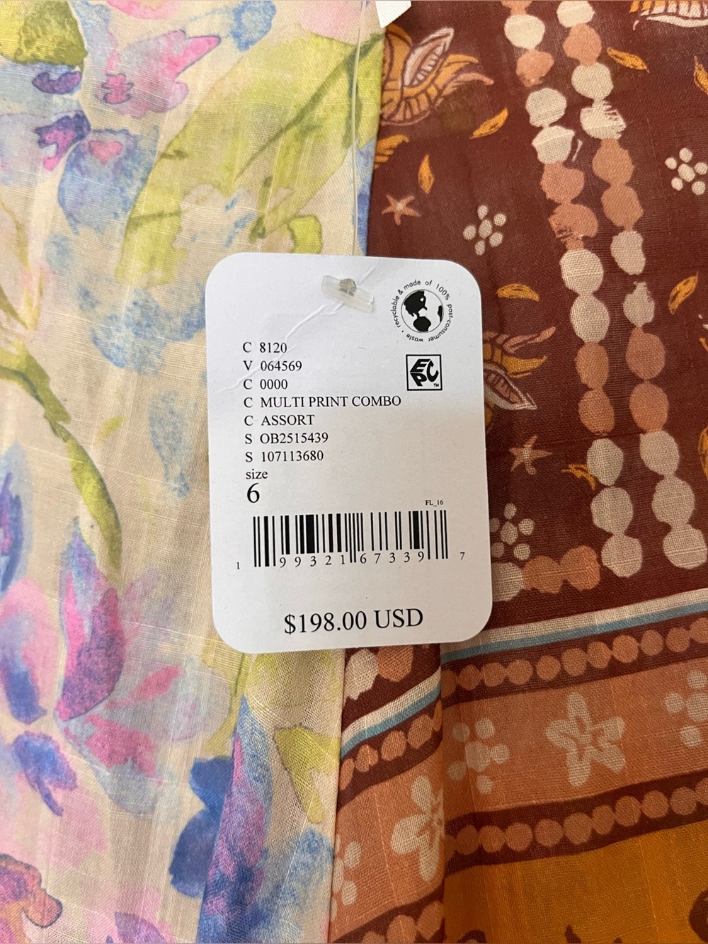 Free People - Santa Eulalia Printed Maxi Skirt NWT SIZE 6 - Picture 6 of 7